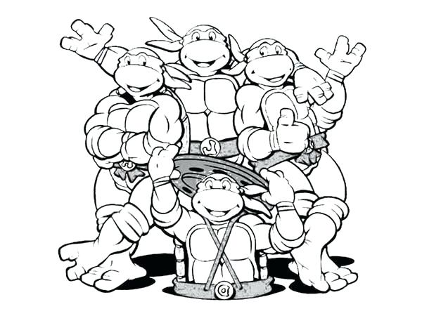 600x450 Raphael Ninja Turtle Coloring Pages Printable For Boys Turtles