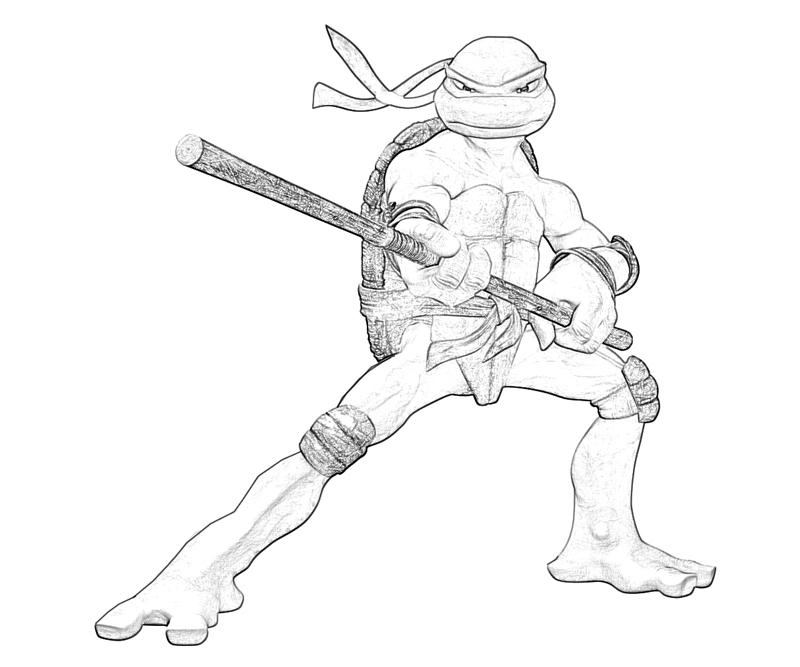800x667 Teenage Mutant Ninja Turtles Donatello Coloring Pages