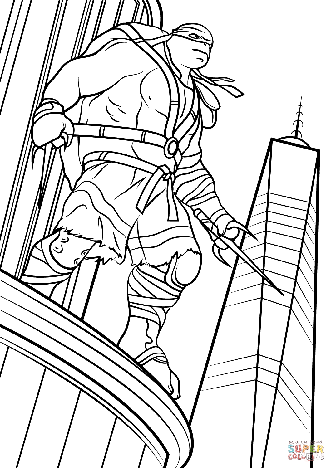 1060x1500 New Teenage Mutant Ninja Turtle Coloring Pages Raph Collection