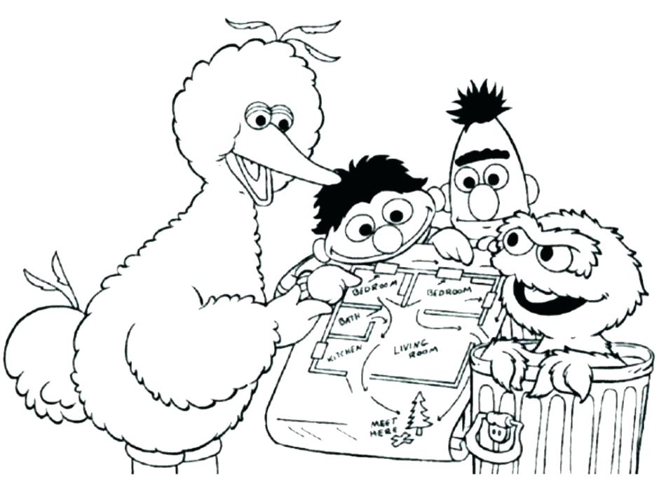 940x705 Sesame Street Characters Coloring Pages Coloring Page Coloring