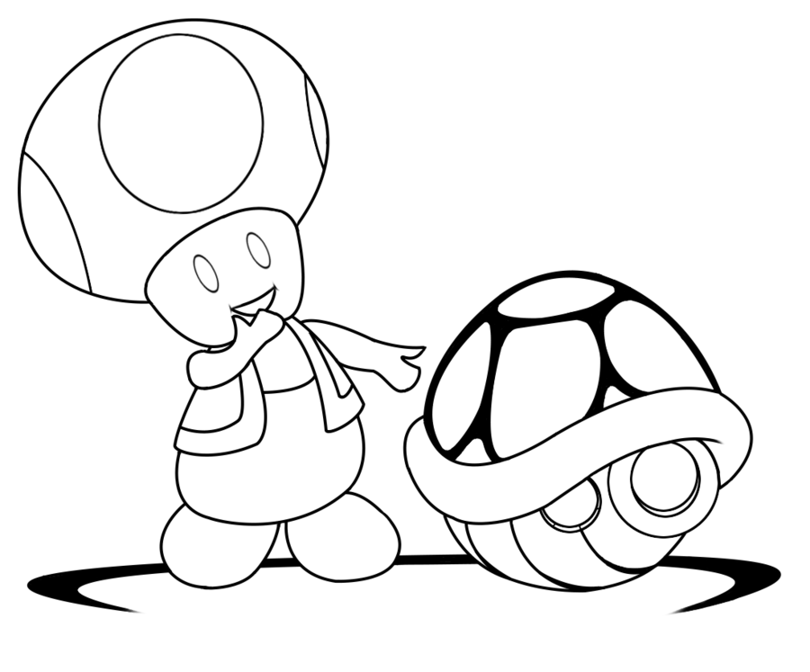 900x747 Toad From Mario And Luigi Coloring Pages