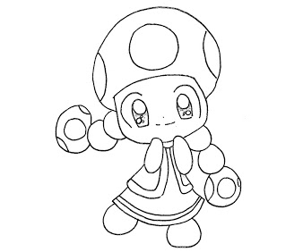 338x282 6 Toadette Coloring Page