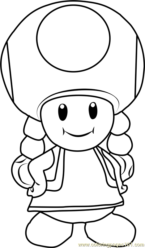 469x800 Toadette Coloring Page