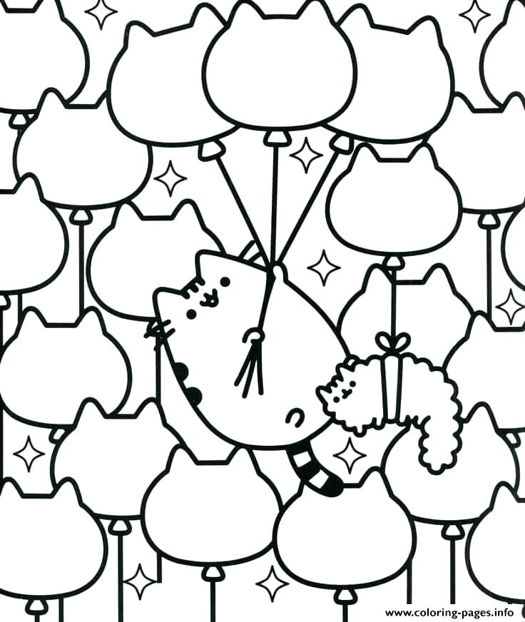 736x872 Pusheen Coloring Pages Pdf As Well As 519