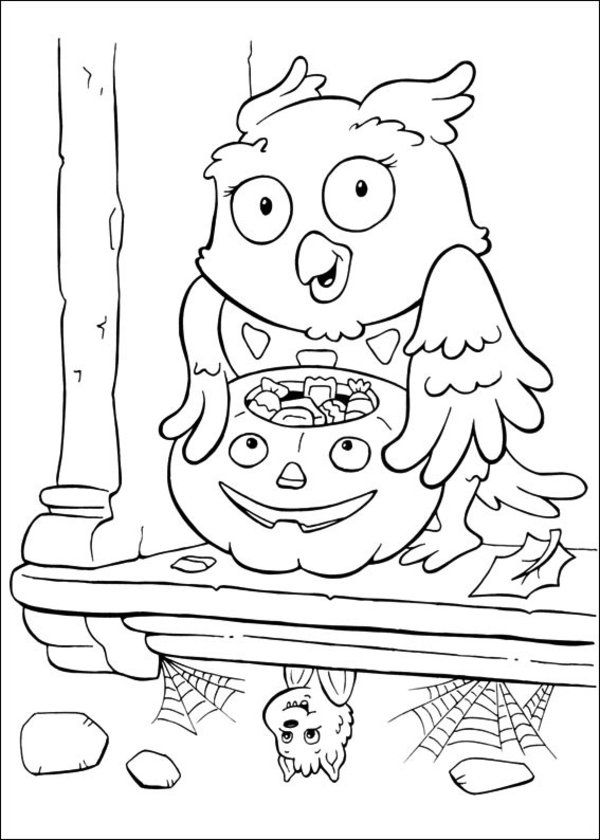 Toddler Halloween Coloring Pages Printable