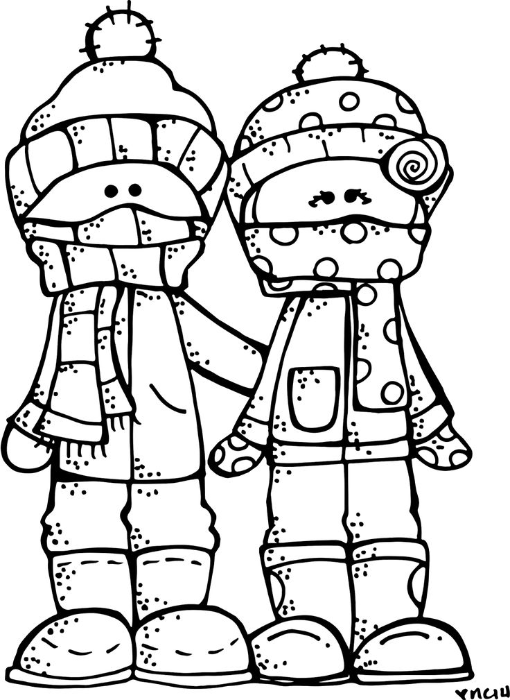 Toddler Winter Coloring Pages