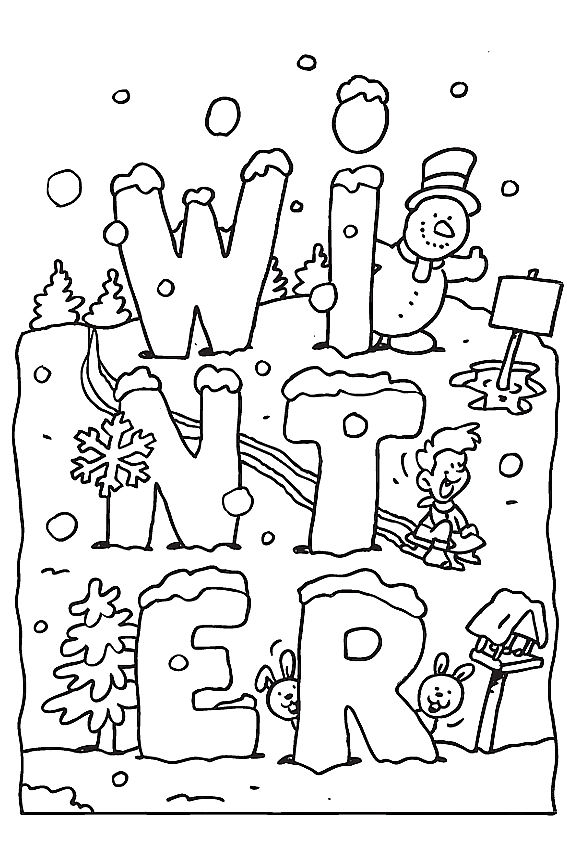 567x850 Coloring Pages. Winter Coloring Pages For Kids