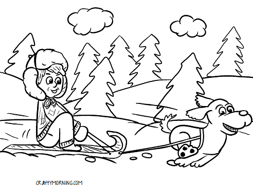 492x369 Free Printable Winter Coloring Pages For Kids