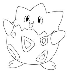 Togepi Coloring Pages at GetColorings.com | Free printable colorings ...