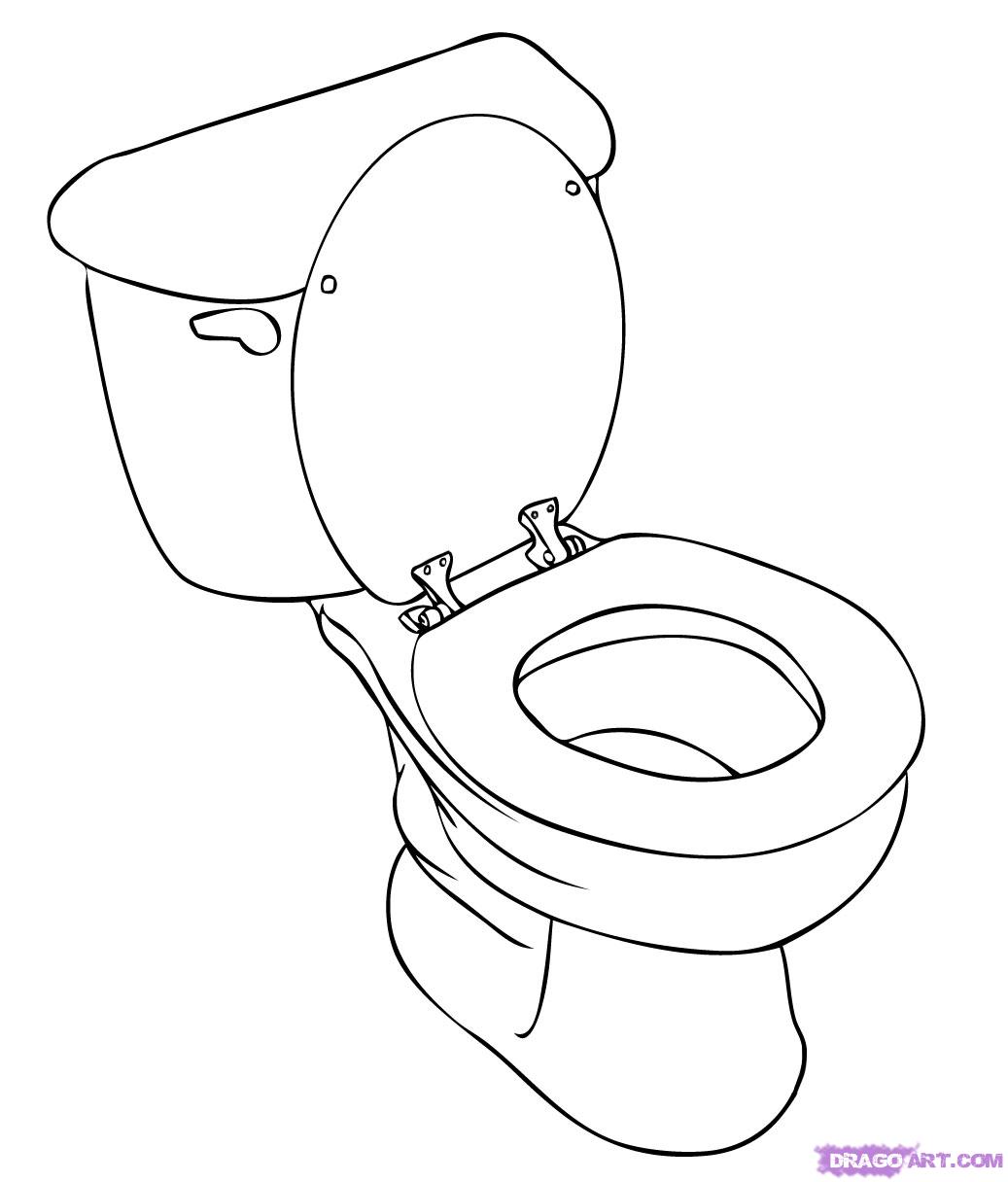 1037x1216 Toilet Coloring Pages