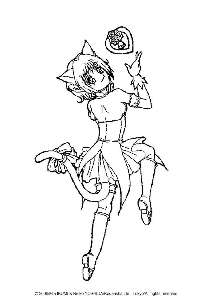 750x1060 Ichigo Momomiya Coloring Pages