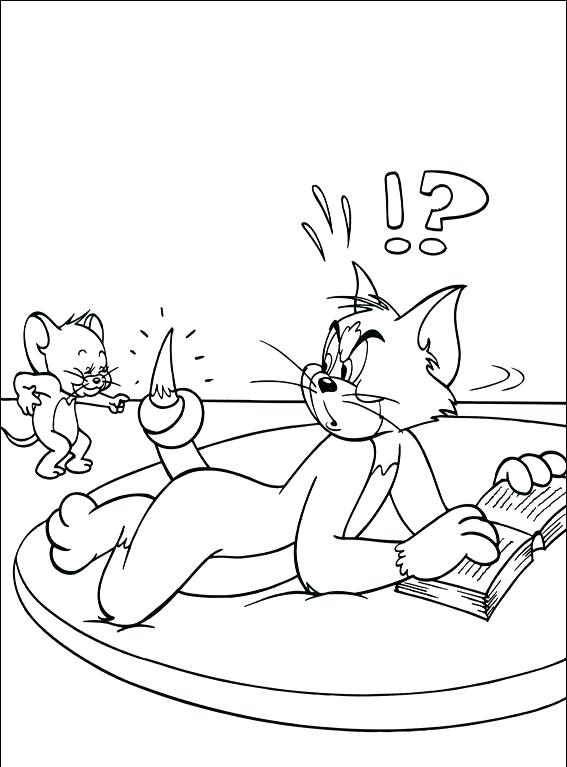 567x767 Tom And Jerry Coloring Book Tom And Coloring Pages To Print Tom