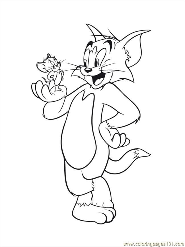 650x868 Tom And Jerry Coloring Pages Onlinetom And Jerry Outline Images