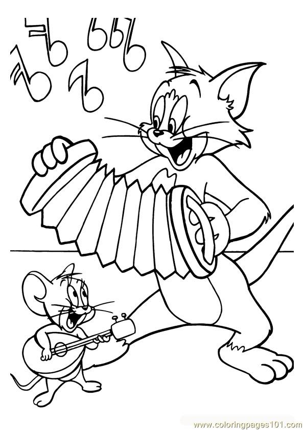 595x842 Tom And Jerry 002 Coloring Page