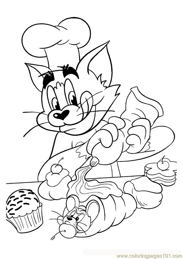 595x842 Tom And Jerry 003 Coloring Page