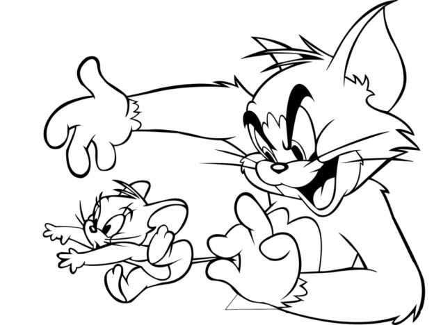 624x468 Tom And Jerry Cake Template Tom And Jerry Coloring Pages