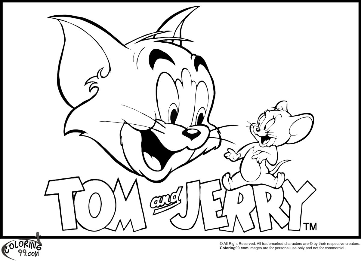 1200x869 Tom And Jerry Coloring Pages Team Colors