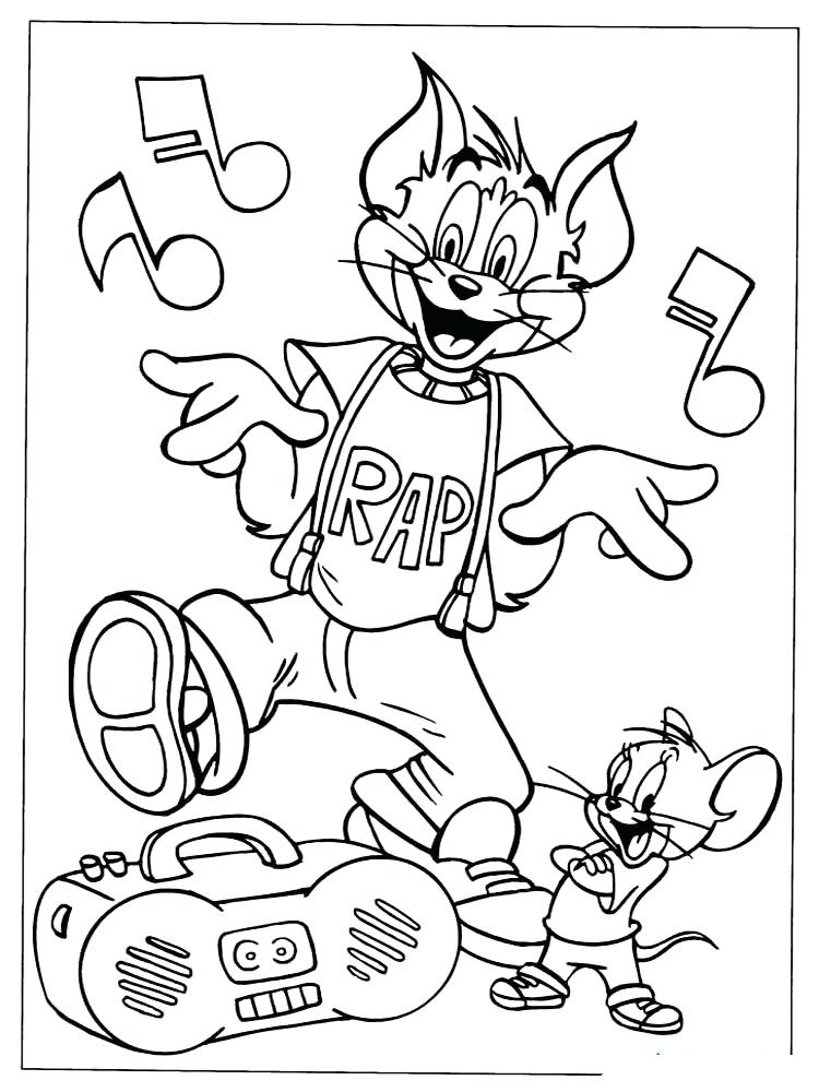 750x1000 Free Printable Tom And Jerry Coloring Pages Tom And Jerry Coloring