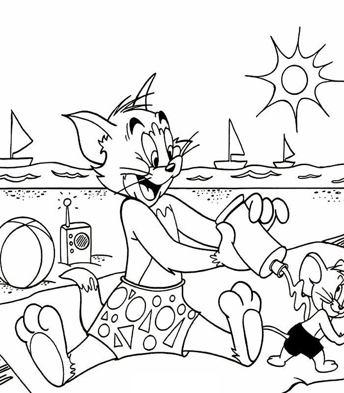 700x800 Tom And Jerry Coloring Book