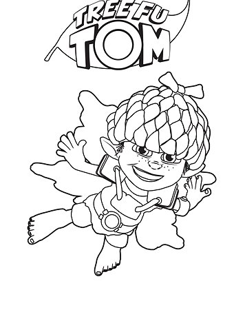 Tree Fu Tom Coloring Pages 340x453 Tree Fu Tom Coloring Pages