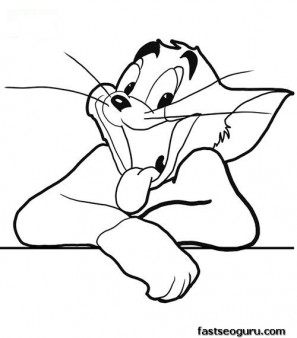 Printable Disney Characters Tom Of Tom And Jerry Coloring Page 297x338 Printable Disney Characters Tom Of Tom And Jerry Coloring Page