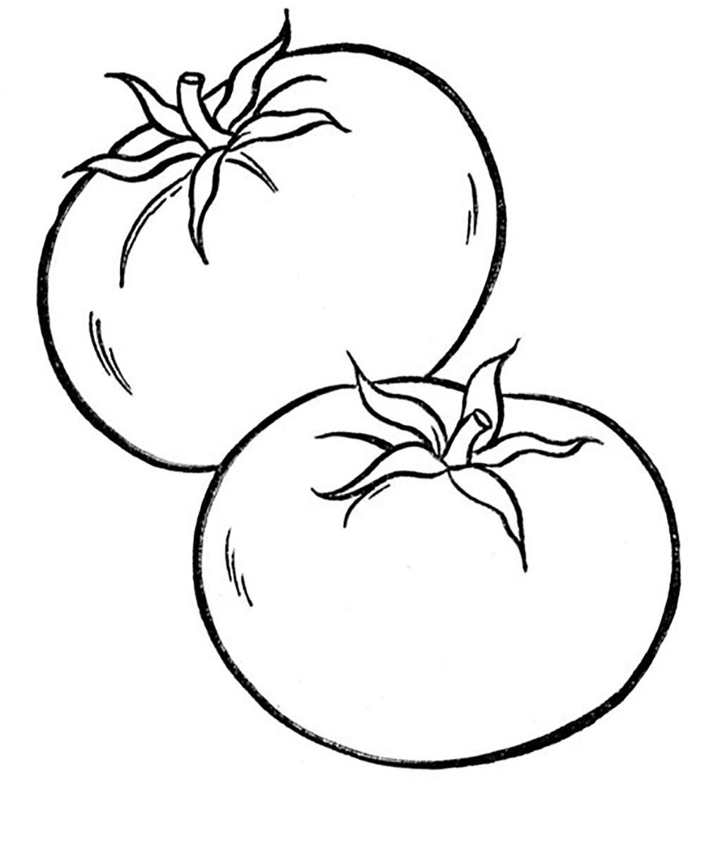 1000x1193 Vegetables Tomato Vegetable Coloring Pages Kids