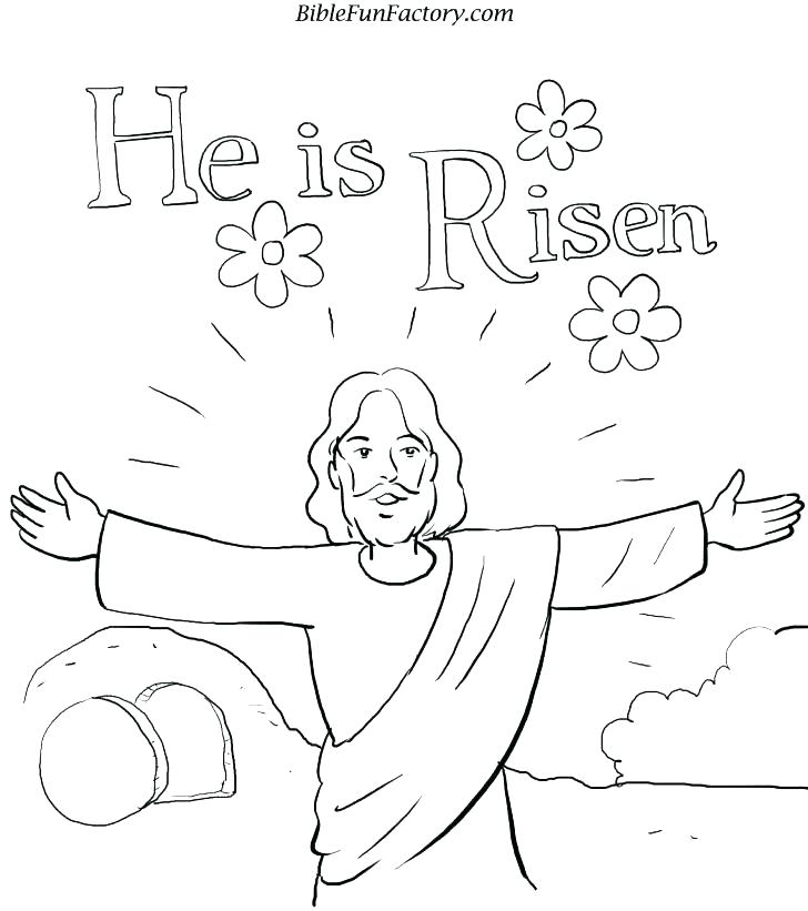 728x821 Jesus Resurrection Coloring Pages