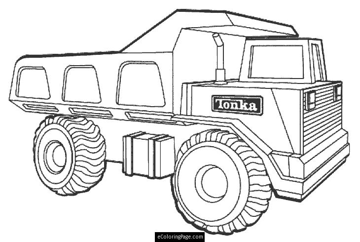 730x490 Dump Truck Coloring Pages