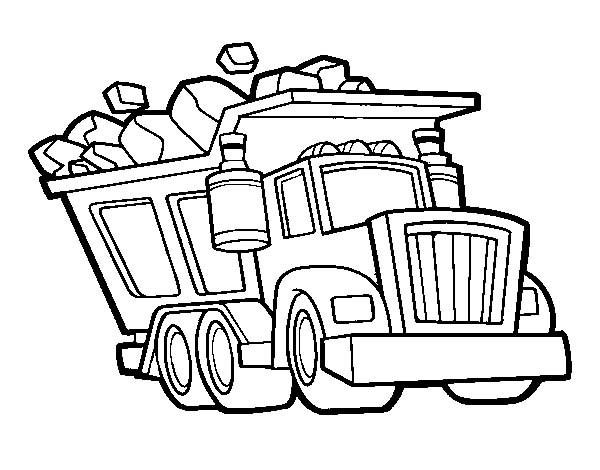 600x470 Dump Truck Coloring Pages