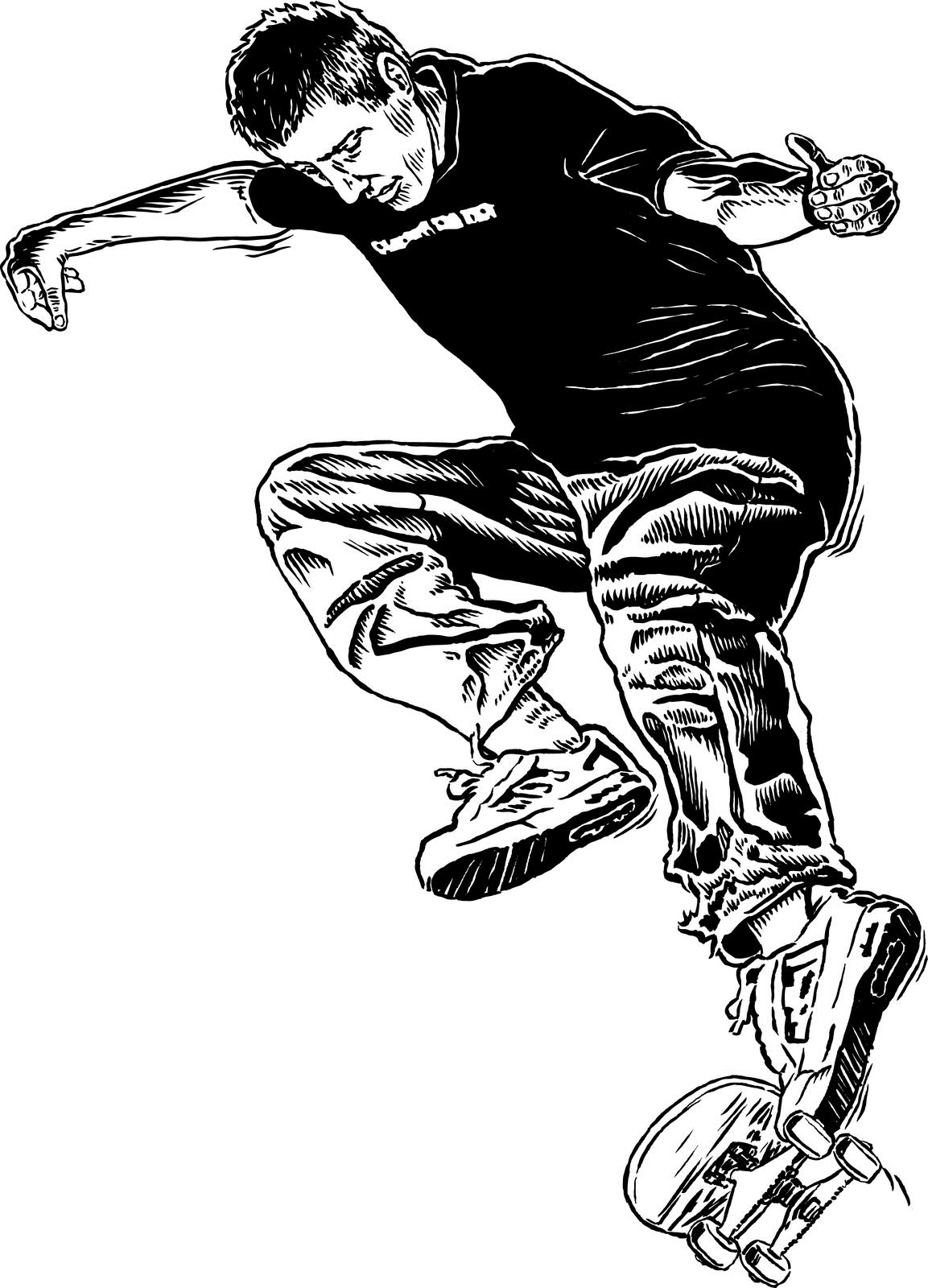 1153x1600 Tony Hawk Drawing