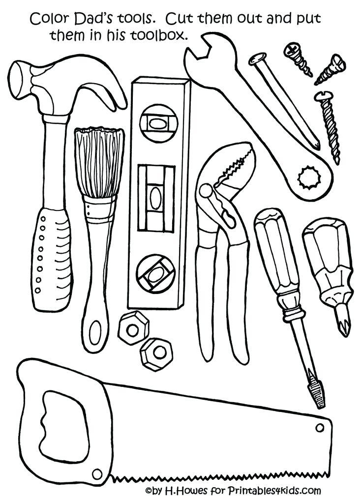 Tools Coloring Pages Construction Tools Coloring Sheets Equipment 736x1019 Tools Coloring Pages Construction Tools Coloring Sheets Equipment