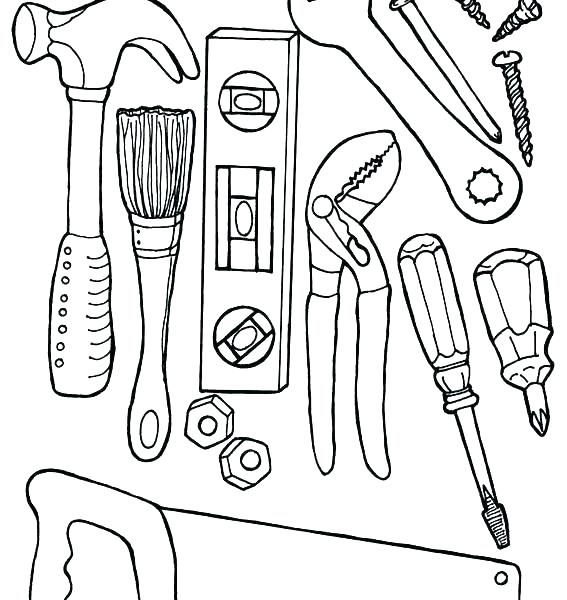 Construction Colouring Book Printable Coloring Tools Coloring 567x600 Construction Colouring Book Printable Coloring Tools Coloring