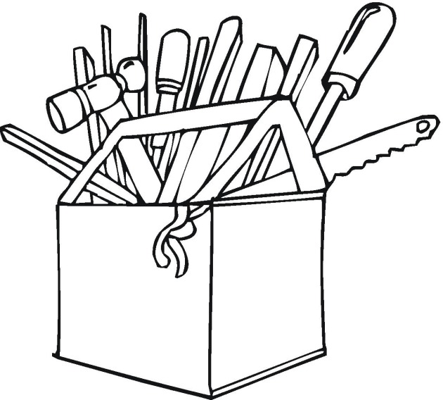 Construction Tools Coloring Pages 630x568 Construction Tools Coloring Pages