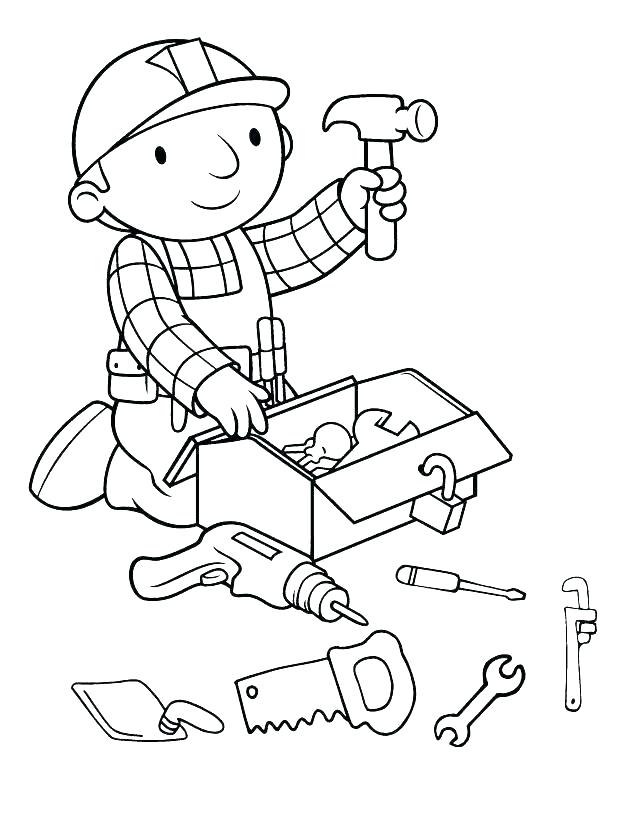 Preschool Construction Tools Coloring Pages Ideas For Worker Page 618x818 Preschool Construction Tools Coloring Pages Ideas For Worker Page