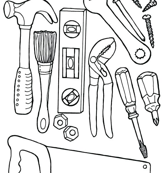 Tools Coloring Pages Preschool In Sweet Tools Coloring Pages Print 567x600 Tools Coloring Pages Preschool In Sweet Tools Coloring Pages Print