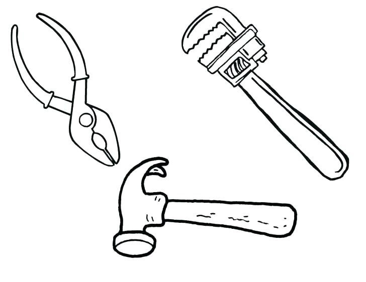 Tools Coloring Pages 728x562 Tools Coloring Pages