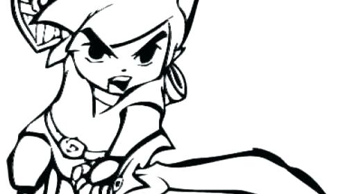 500x280 Toon Link Coloring Pages Elegant Legend For Kids And Pictures
