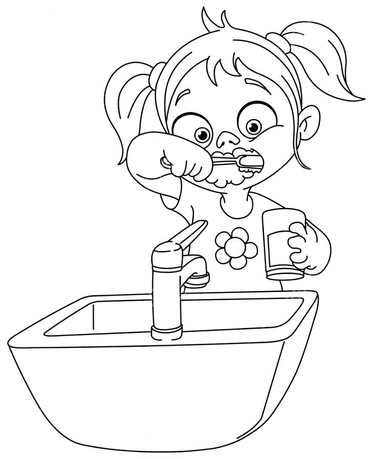 Brushing Teeth Coloring Pages Tooth Brushing Coloring Pages 728x896 Brushing Teeth Coloring Pages Tooth Brushing Coloring Pages