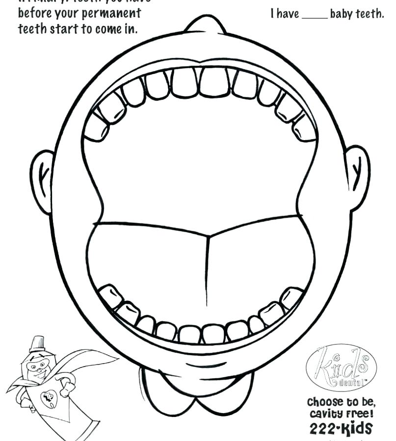 Tooth Coloring Pages Printable 13 807x900 Tooth Coloring Pages Printable 13