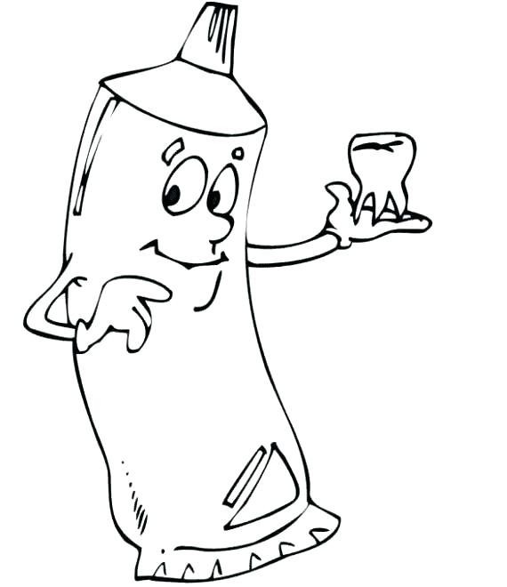 Tooth Coloring Pages Printable 570x660 Tooth Coloring Pages Printable