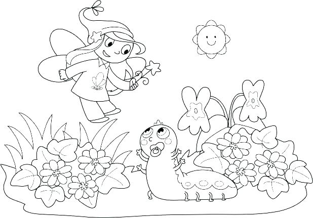 618x431 Baby Fairy Coloring Pages Baby Fairy Coloring Pages Tooth Fairy