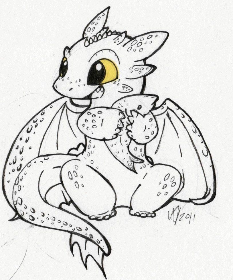 Toothless Dragon Coloring Page