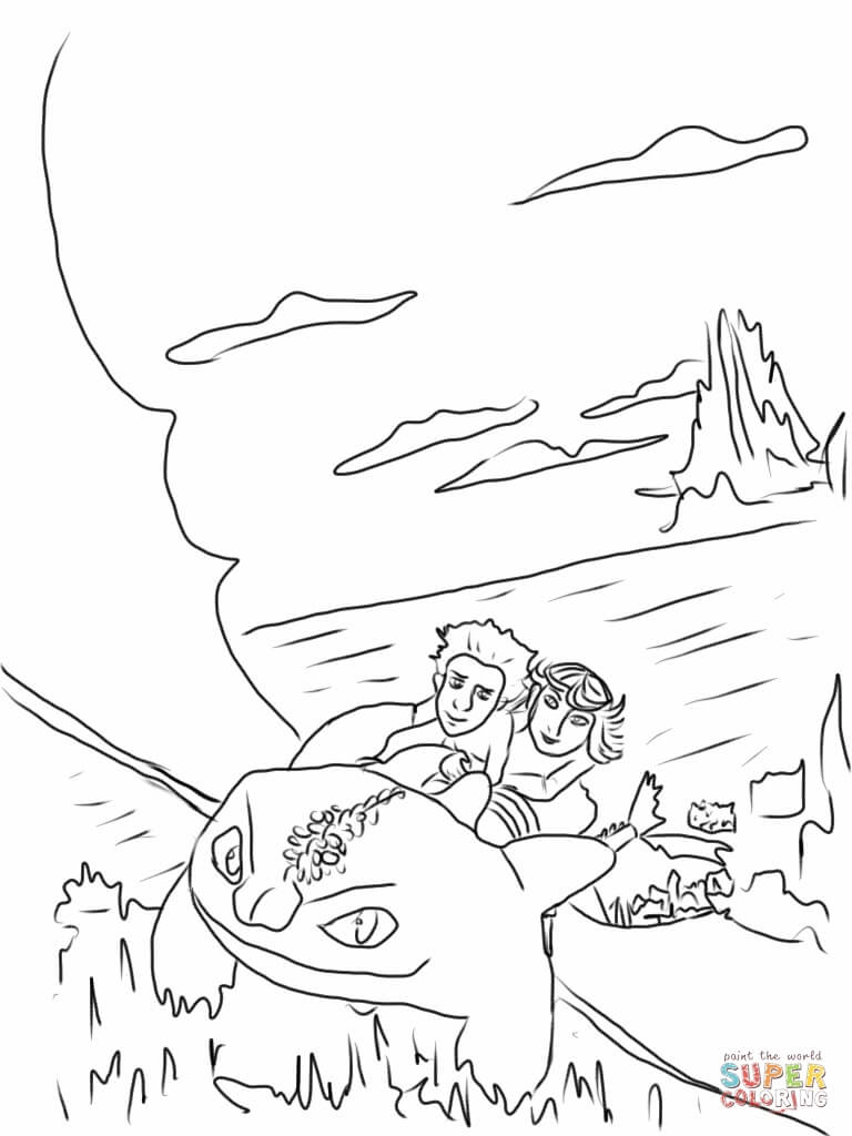768x1024 How To Train Your Dragon Coloring Pages Free