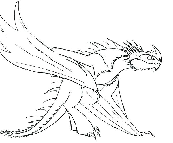 600x498 Toothless Dragon Coloring Pages Toothless Dragon Coloring Pages