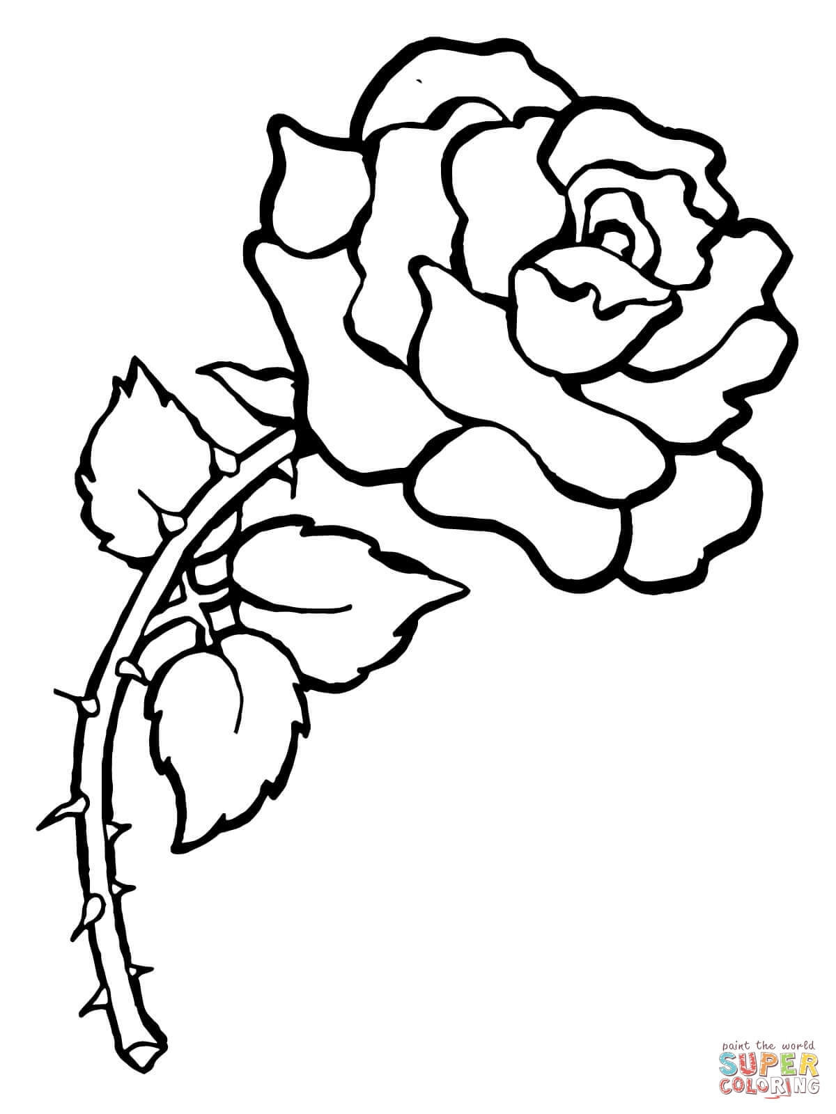 1200x1600 Top Coloring Page A Rose Design 332 Printable Free Books