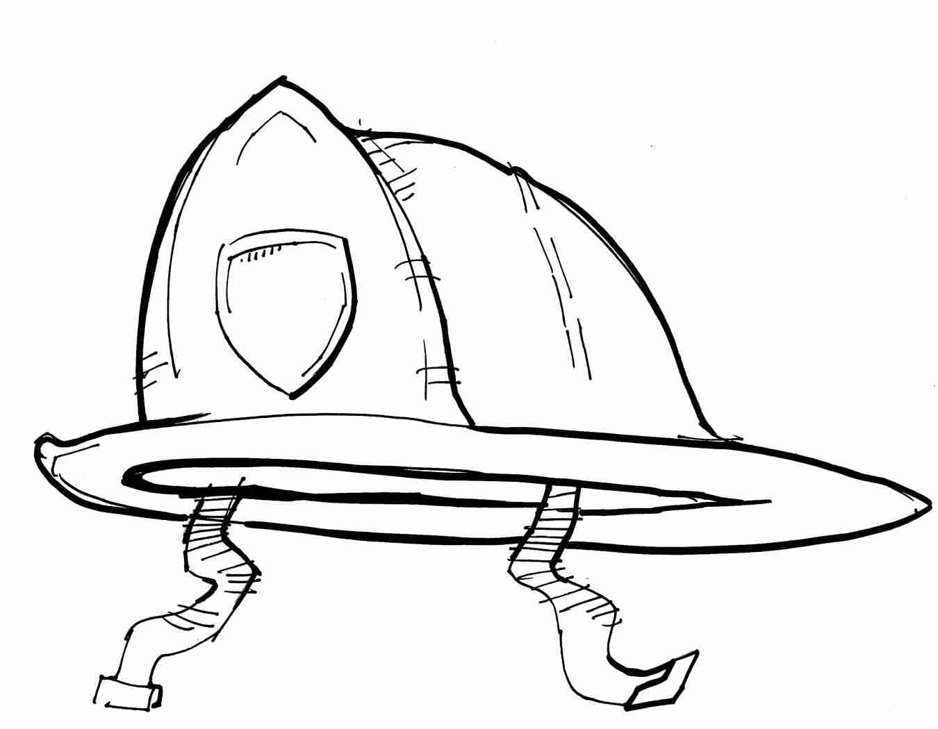 1350x1050 Top Hat Coloring Page Fire Safety Firefighter Pages Womanmate Fine