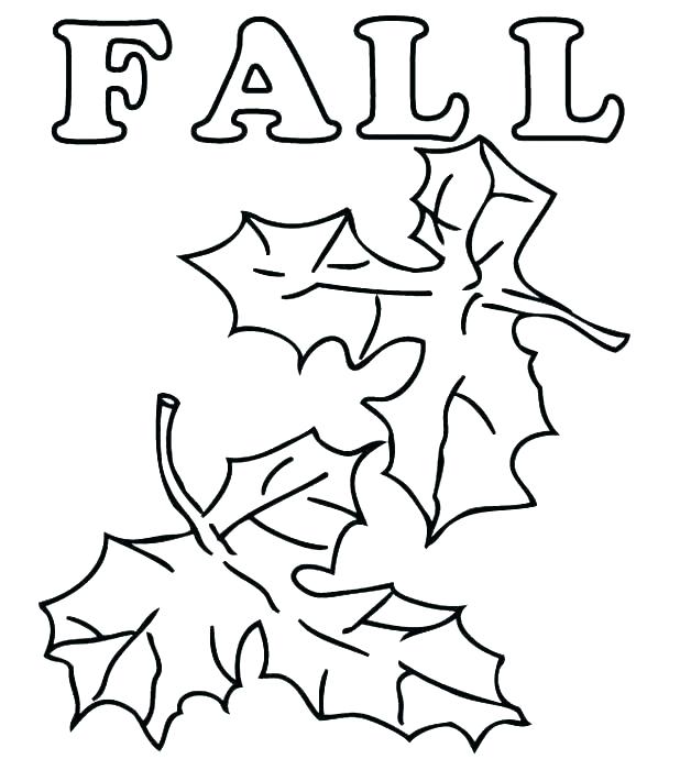 618x690 Fall Leaves Coloring Pages Printable Fall Leaves Coloring Page