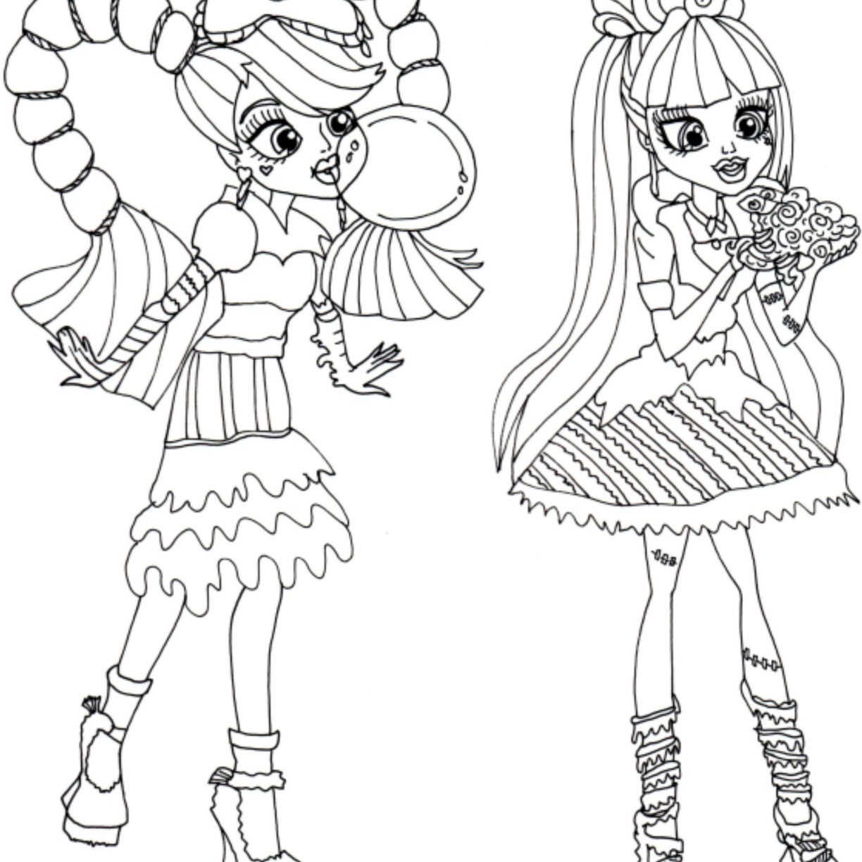 1224x1224 Monster High Mattel Coloring Pages There Are Many Character Free