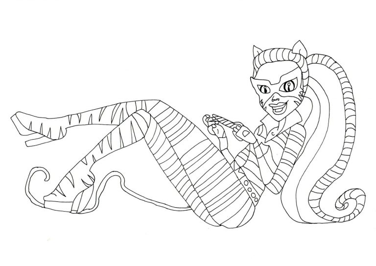 768x543 Monster High Cats Coloring Pages Best Of Fresh Free Printable