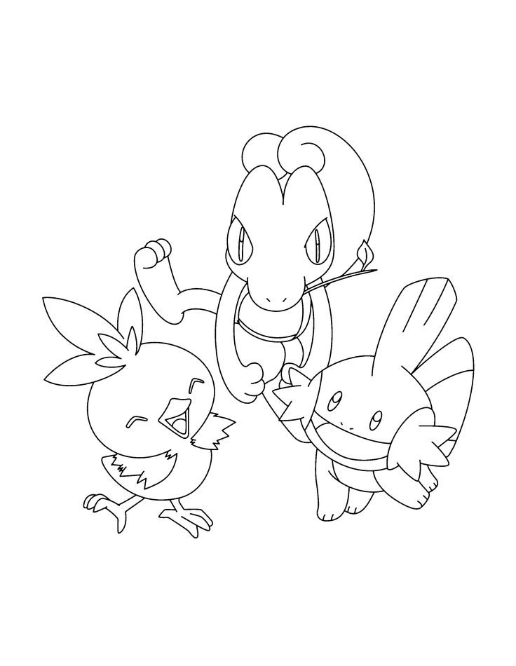 Torchic Coloring Page
